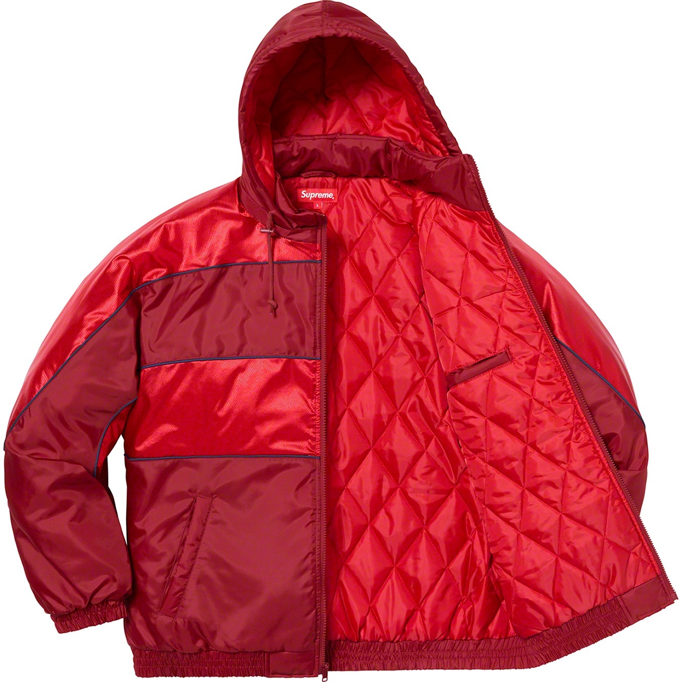 Sports Piping Puffy Jacket view 18